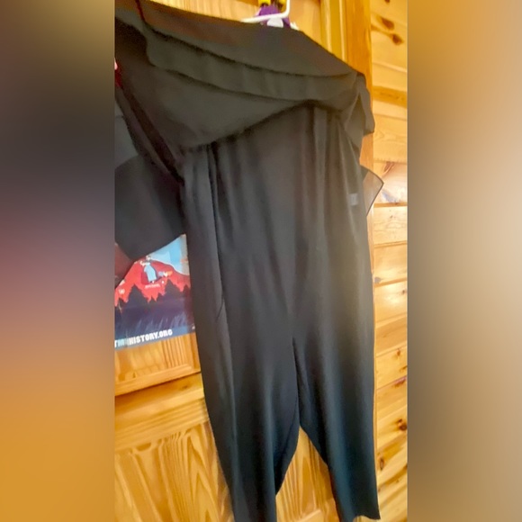 Black Flowing Breathable Romper 16 Plus - Picture 3 of 7